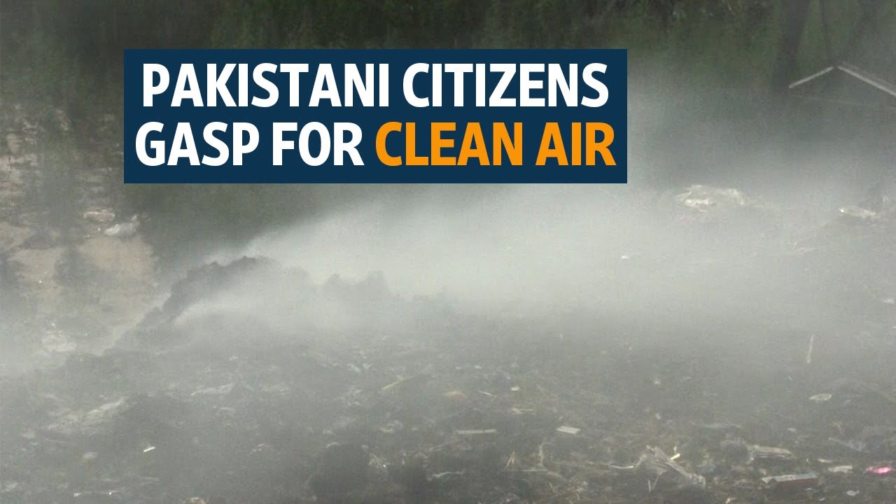Pakistani citizens gasp for clean air