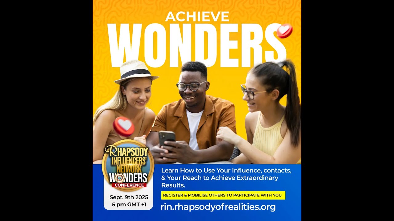 Rhapsody Influencers' Network WONDERS CONFERENCE - Tuesday 9th September 2025