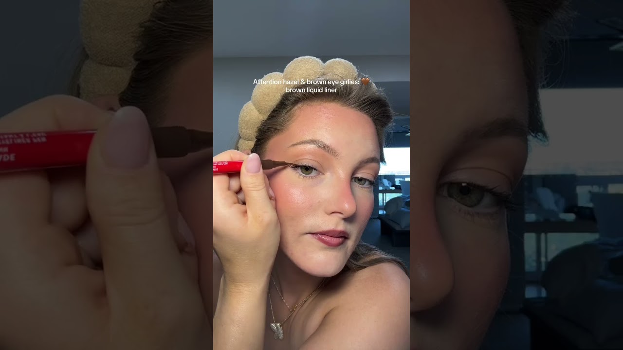 brown liquid eyeliner will change your makeup look 🫶🏻 SIZE BEAUTY 