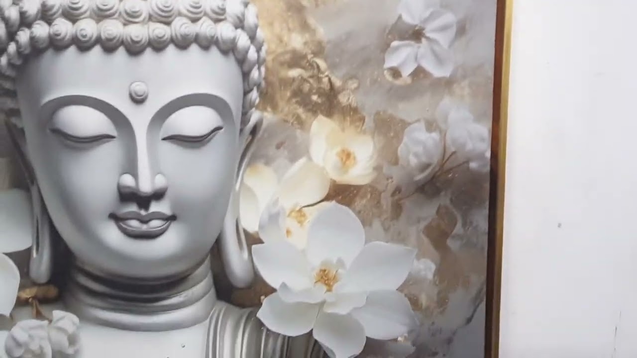 Celestial Peace Buddha Canvas Painting for Wall Decor