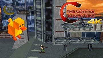 DuckStation 0.1-3431 | C - The Contra Adventure 4K UHD | PS1 Emulator Gameplay