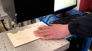 JQ80W RECI laser engrave wood.avi