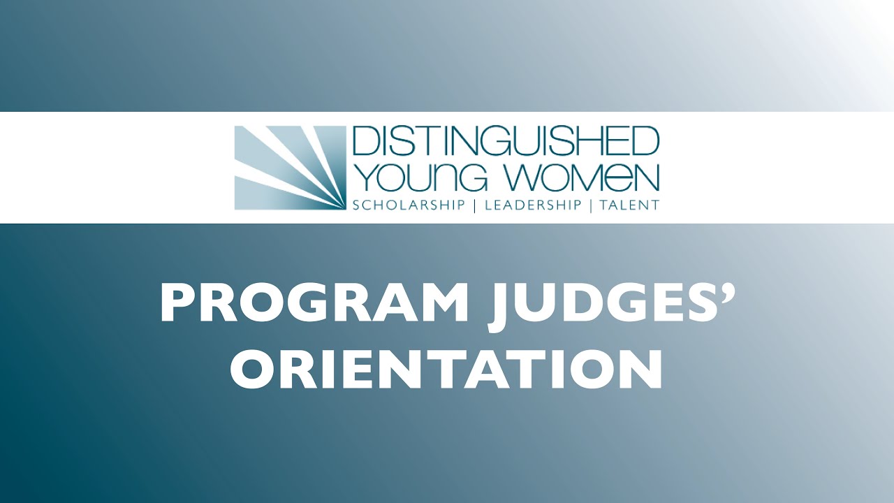 Distinguished Young Women Program Judges Orientation_2020