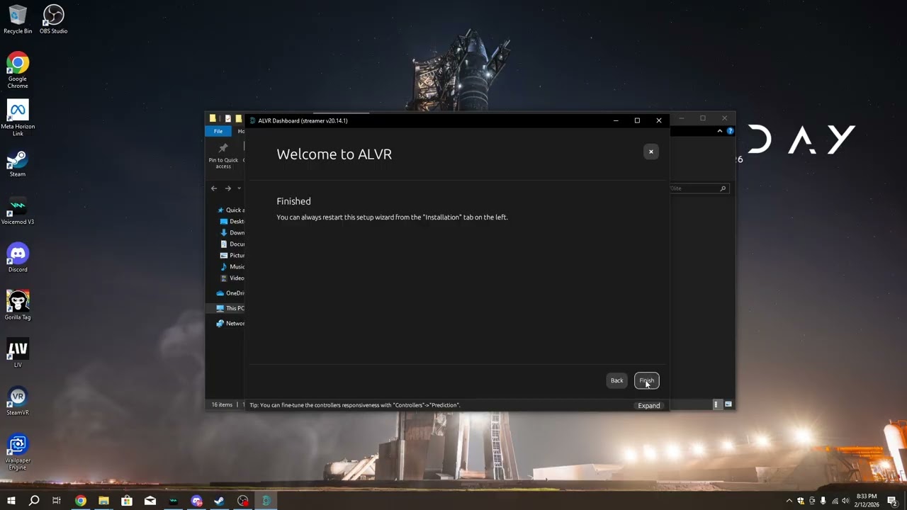 How to install alvr