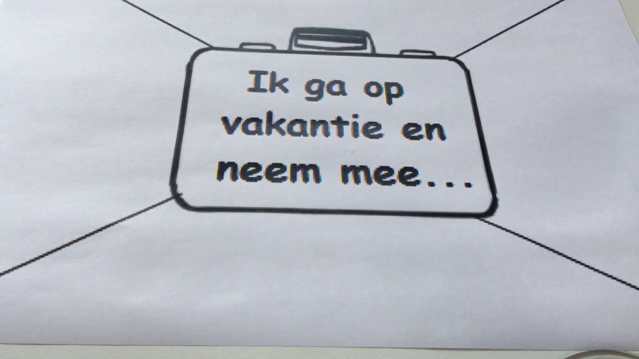Ik ga op vakantie en neem mee.. - YouTube