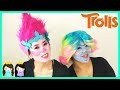 DIY Halloween Costume Makeup Tutorial: Trolls Poppy Makeover with Princess ToysReview