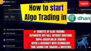 How to Start Algo Trading in Dhan | Dhan HQ Automated Trading