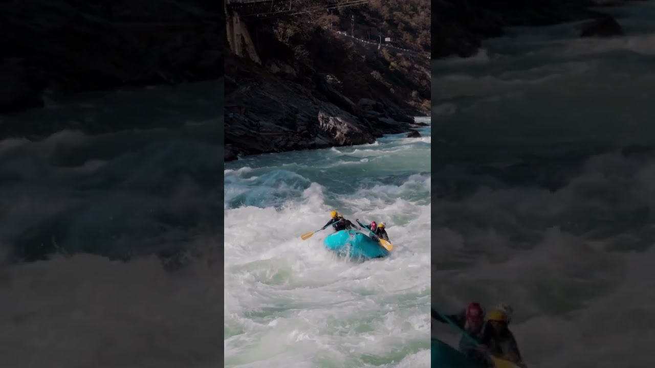 Bhagirathi river rafting in uttrakhand Devprayag