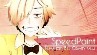 Humanized Bill Cipher / Gravity Falls 【SpeedPaint】