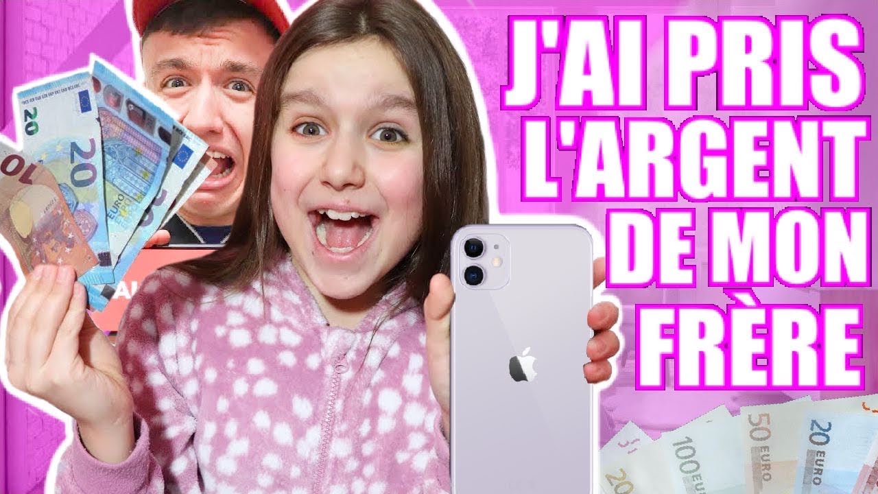 JE PRENDS L'ARGENT DE MON FRÈRE POUR ACHETER L'IPHONE 11 !