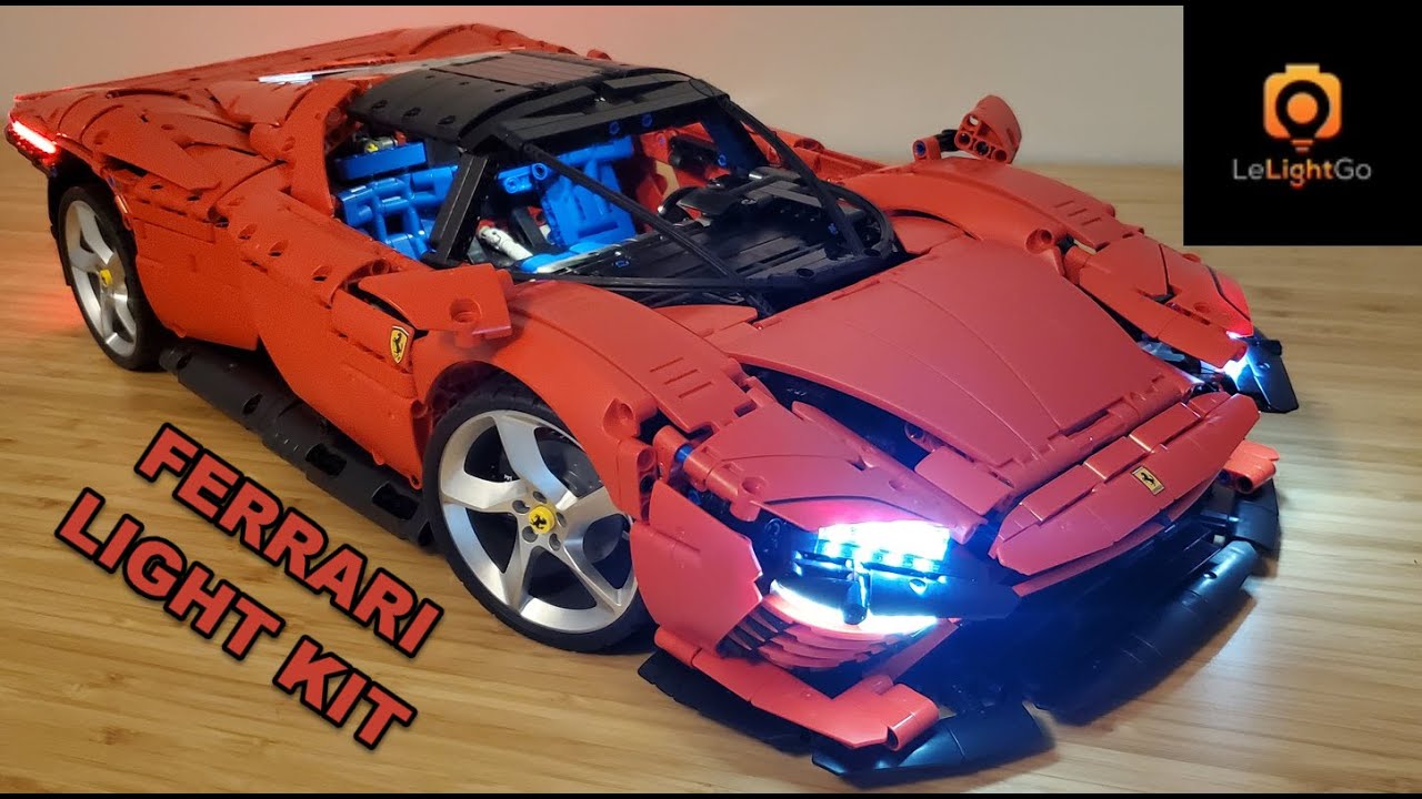 Oberst Lave om Tænk fremad LEGO Ferrari Light Kit Review - YouTube