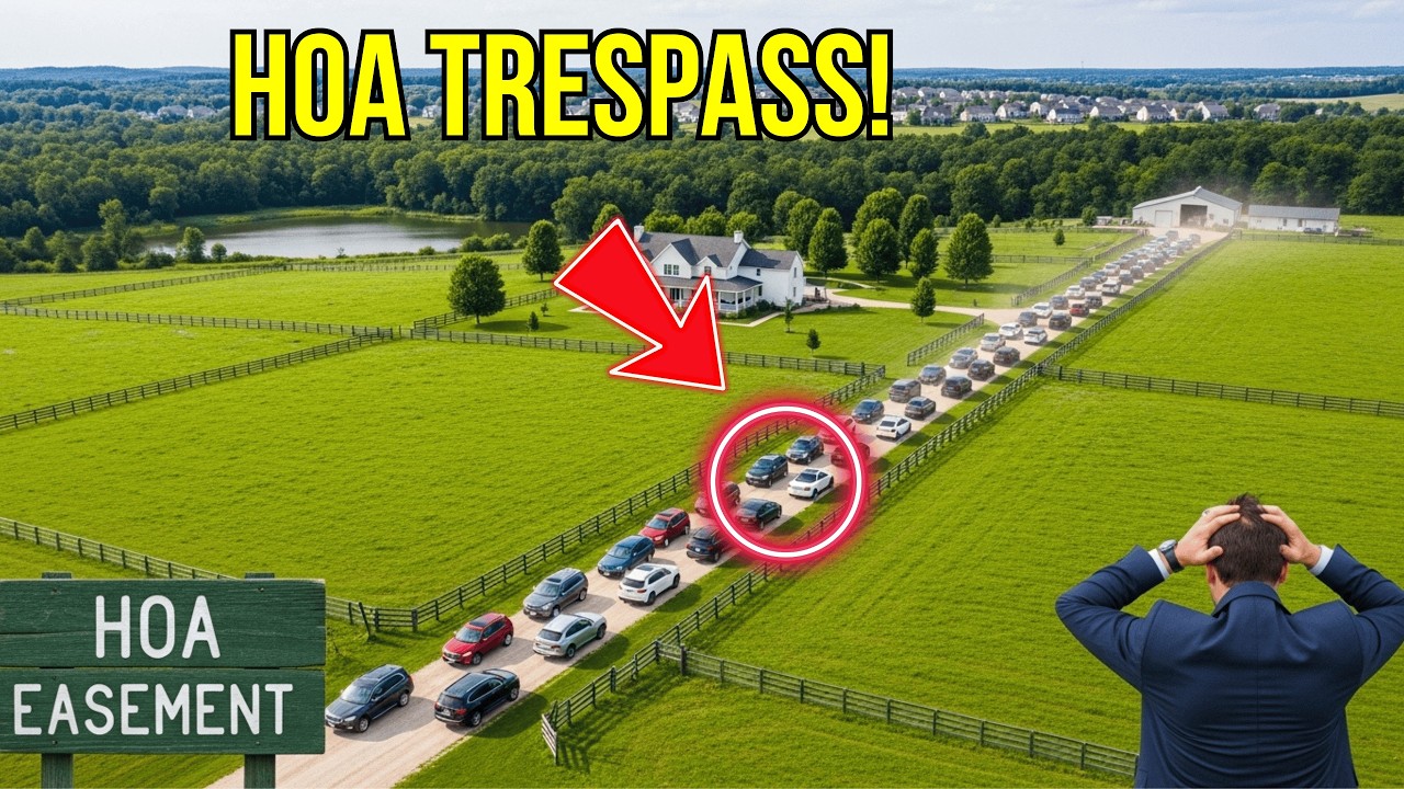 HOA Designates My Private ROAD As HOA Easement   Let’s 50+ HOA Members Trespass My Property DAILY!