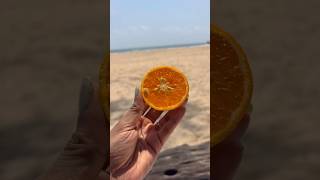 Orange on the Beach #foodchannel #viral #asmr #beachvibes #goa #thailand #pondicherry #kaluputics
