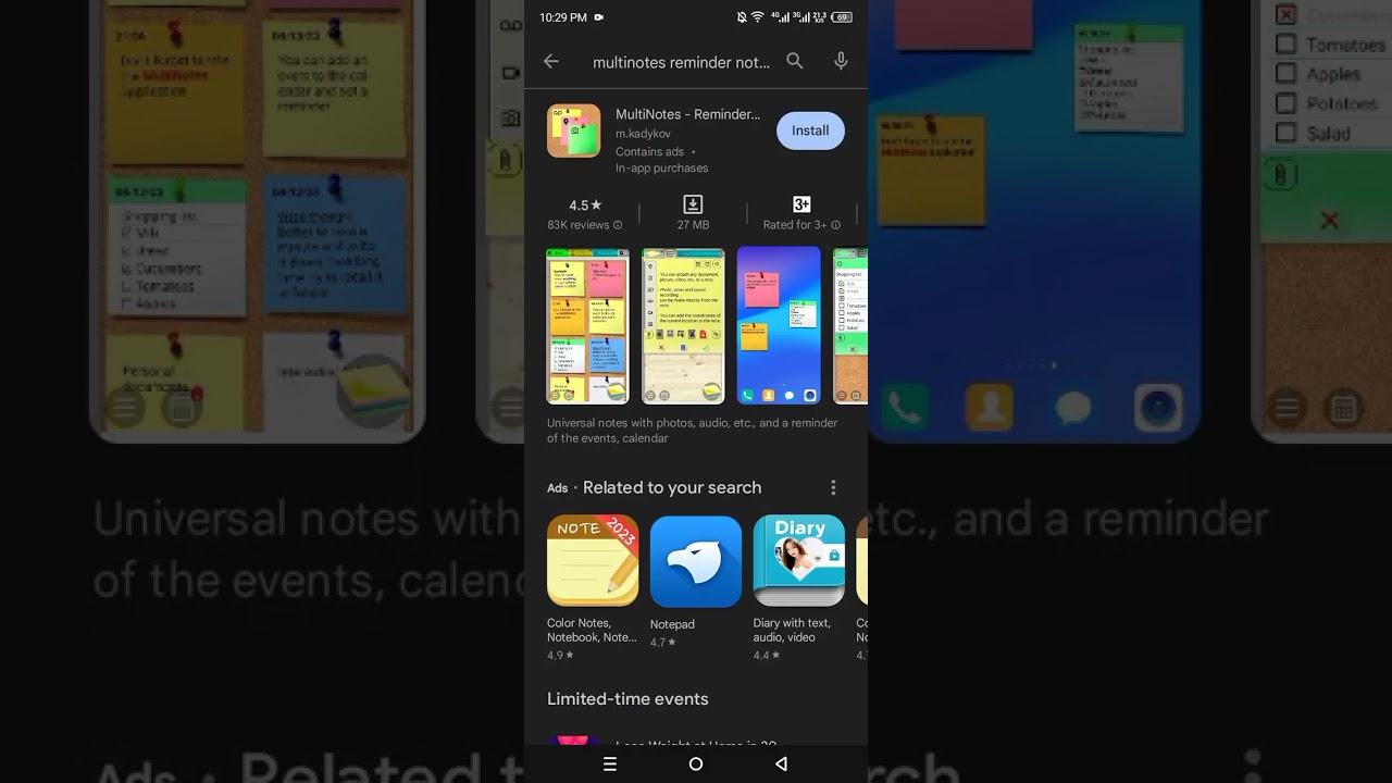 Multinotes_reminder notes | review |facts HD 1080p