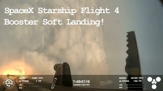 SpaceX Starship Booster coming in for a soft landing at sea!  June 6, 2024 screenshot 5