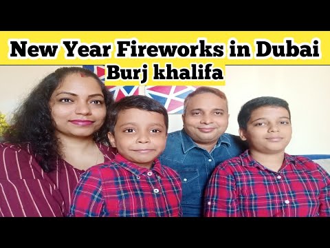 New Year Fireworks in Dubai Downtown😊 !! Rachana's family Vlogs !! Indian Youtuber In DUBAI