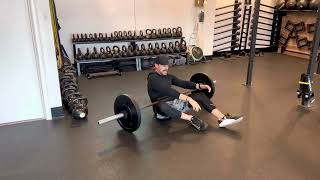 Barbell B-Stance Glute Bridge