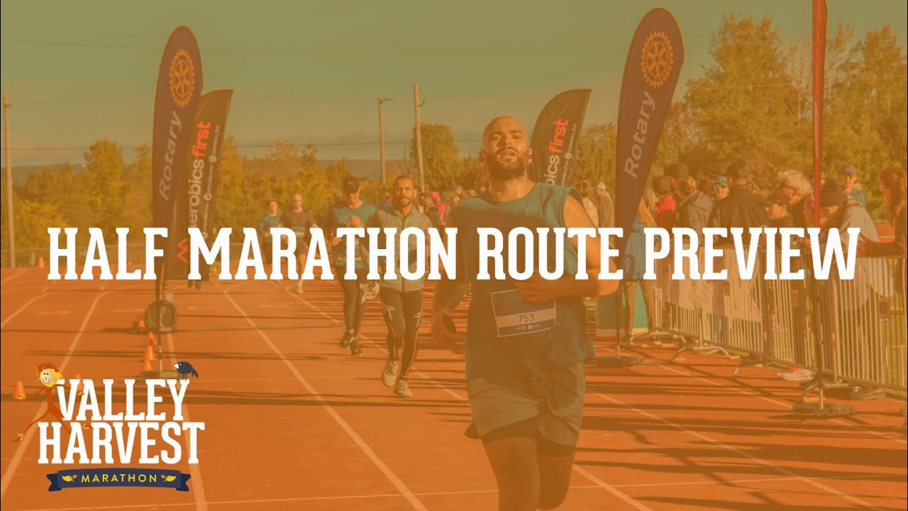 Valley Harvest Marathon Half Marathon Route Preview