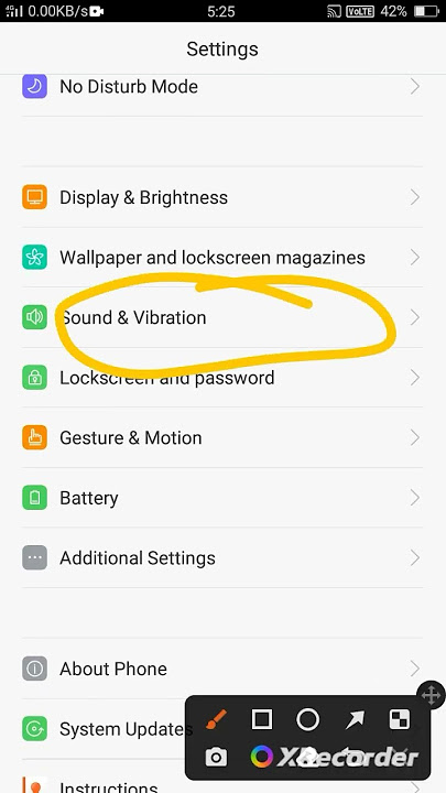 sound setting Oppo a37
