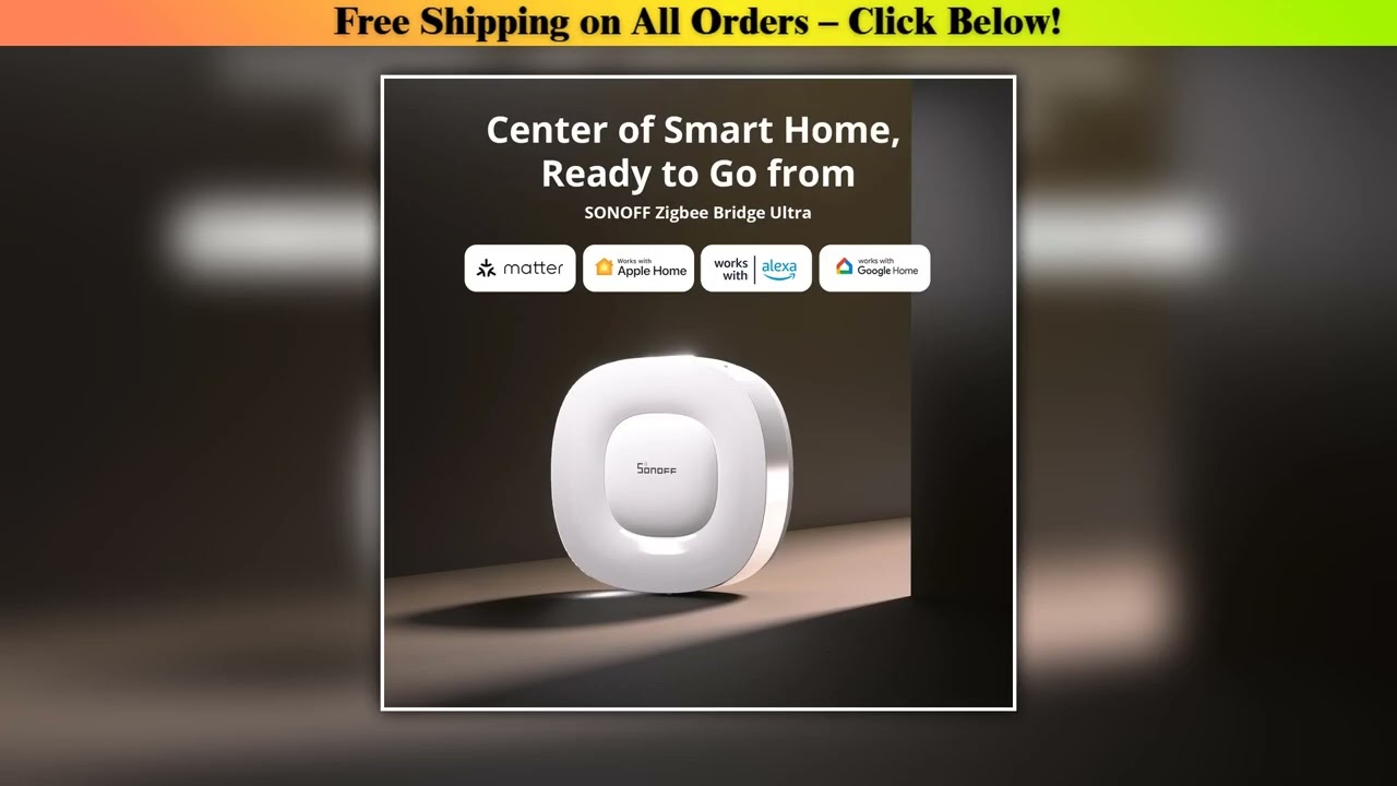 SONOFF ZBBridge-U Smart Home Hub - Matter/Apple Home Compatible, Local Web Control, Home