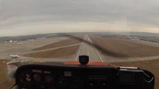 D-Eets C172 - Atc 3 Low-Approaches Stuttgart Edds & Landing Hahnweide Edst