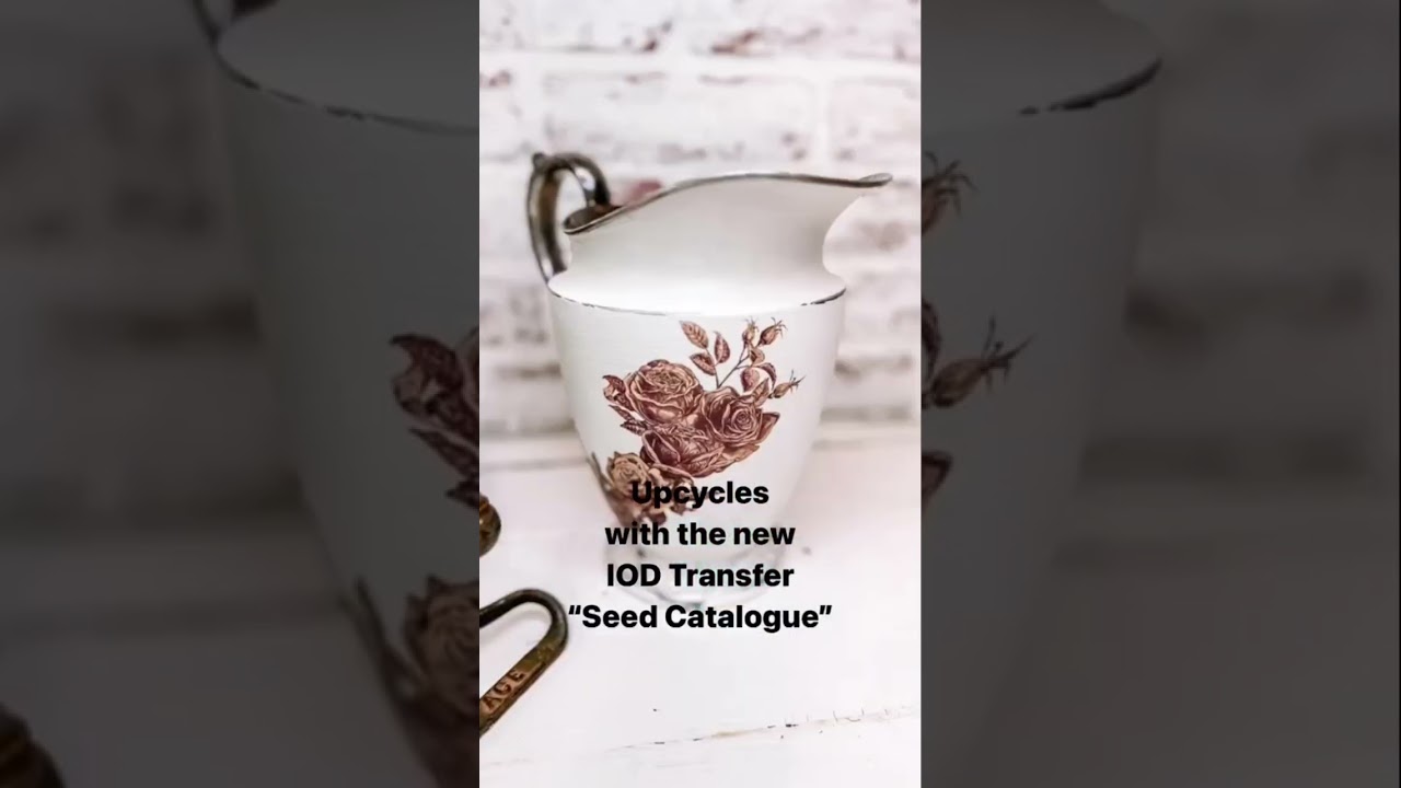 Transforming Thrift Store Finds using DIY Paint & an IOD Transfer