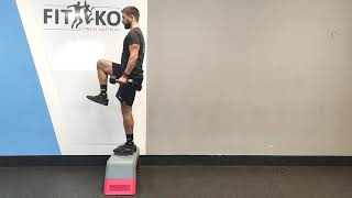 Half Kneeling DB Sprinter Step Up