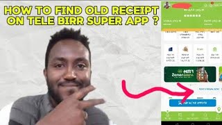 📱 TeleBirr Tutorial: How to Find an Old Recipient's Number or Name 📱እንዴት የቆየ ደረሰኝ በቴሌ ብር ማግኘት ይቻላል? screenshot 3