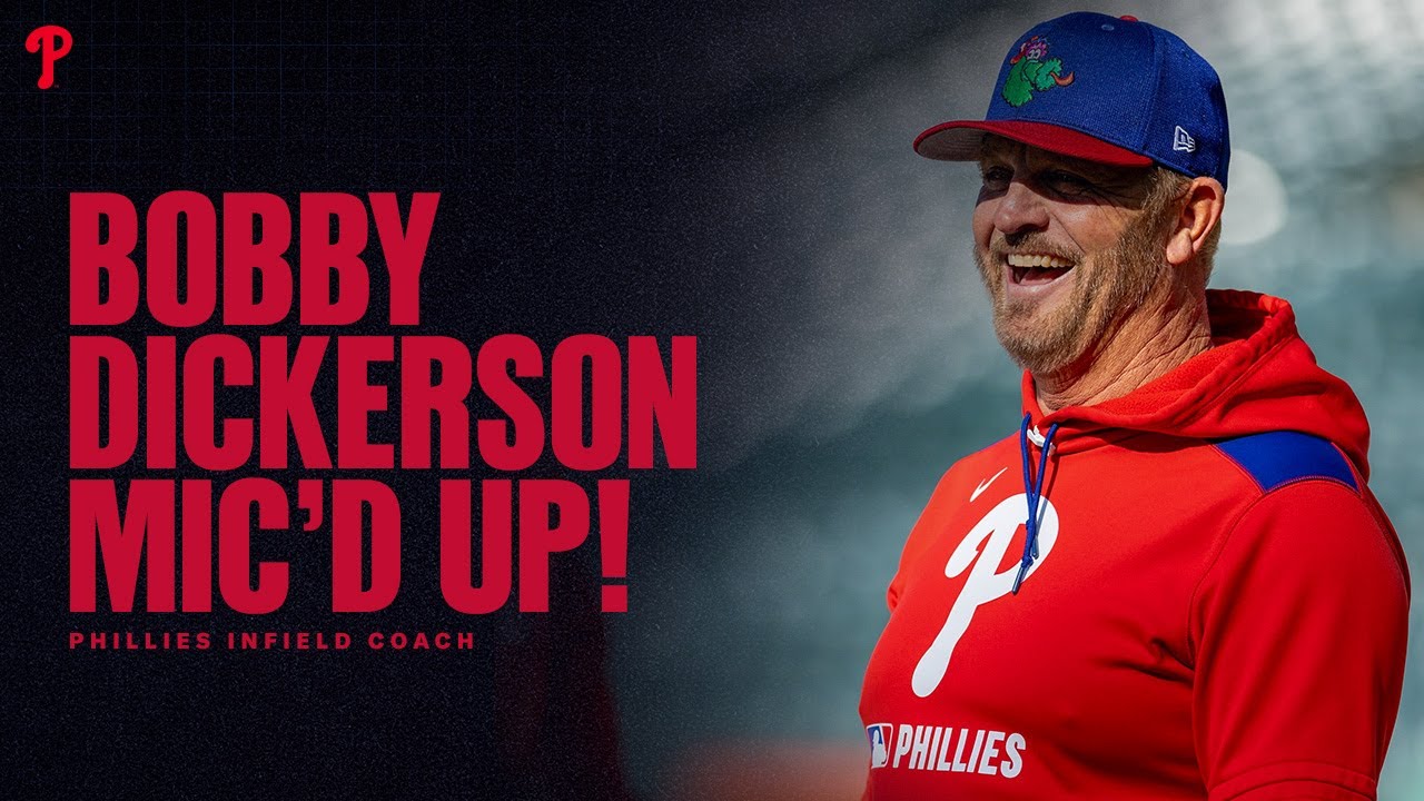 Phillies Infield Coach Mic'd Up Pregame!