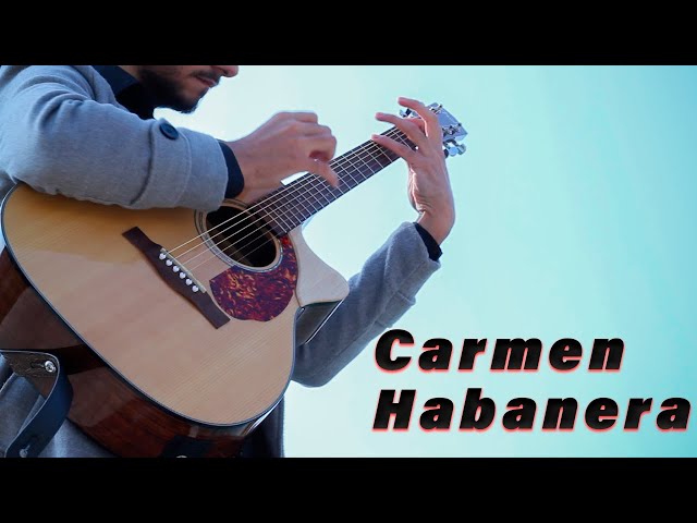 Marcin - Carmen Habanera on One Guitar (Cover)