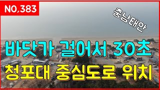(매물번호383번) 바닷가 걸어서 30초 청포대해수욕장 중심도로 위치 일등부동산티비