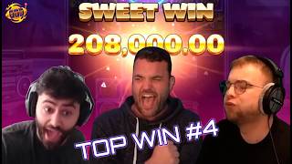 🍿TOP! Streamer Slot Wins #4 SweetFlips, SpinLife, TrainWrecks, Yassuo & others