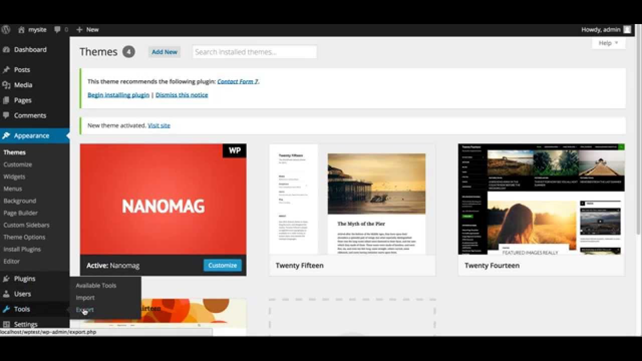 Installation theme - YouTube