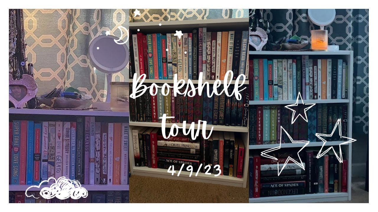 Bookshelf tour YouTube