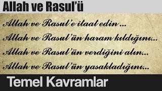 Peygambere Itaat Kuranda Allah Ve Rasulü Kavramı