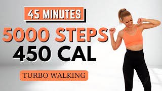 5000 Steps Turbo Walkingwalking Workout To Burn Fat Boost Your Moodknee Friendly No Repeats