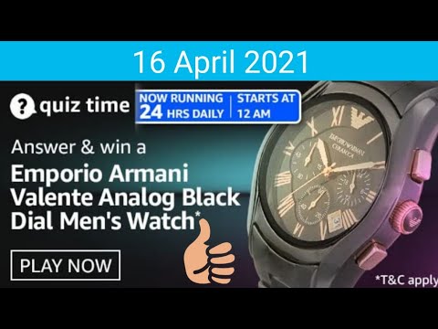 amazon armani exchange quiz answers