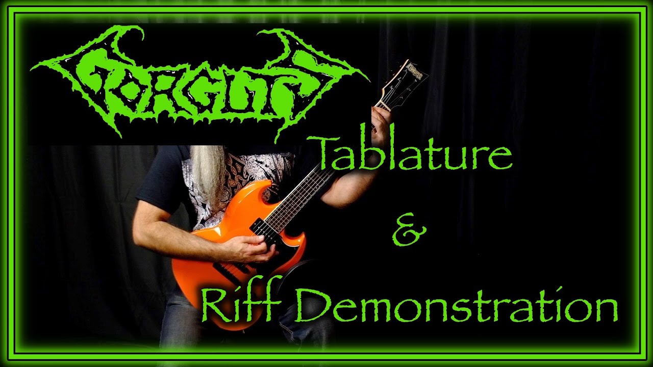 GORGUTS - Disincarnated - Guitar & Tablature 30 C# - Old School Death Metal 