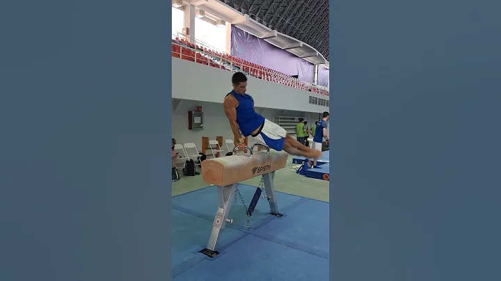 Pommel Horse Circles by Armen Petrosyan (ARM) during the 2025 Tashkent World Challenge Cup