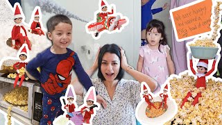 8 DAYS OF ELF ON THE SHELF! We can’t believe he did that!! 🫢