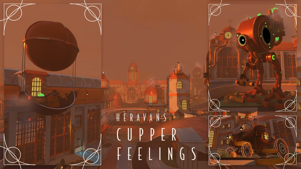 Heravan Cupper Feelings - a Trackmania steampunk scenery artwork