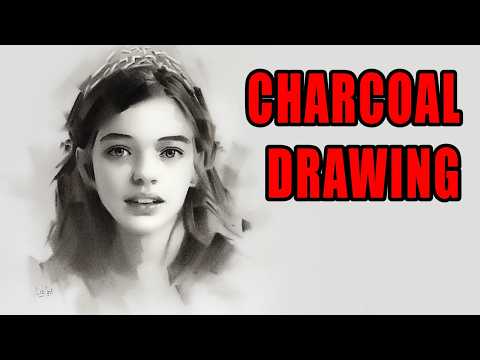 CHARCOAL PORTRAIT DRAWING TIME-LAPSE || "Zlata"