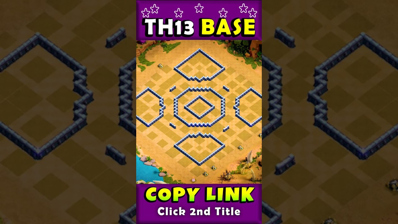 Непревзойденная планировка базы TH13 WAR + CWL 🔥Clash of Clans