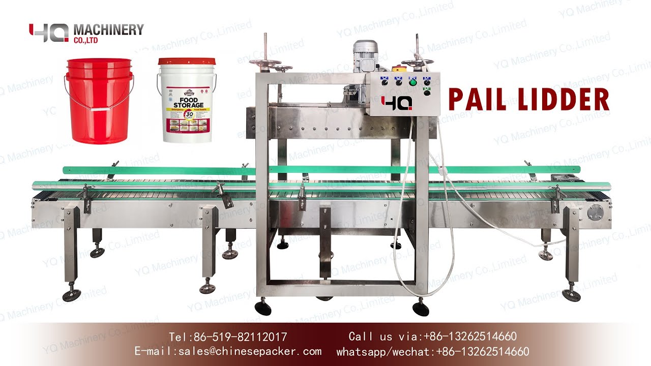 5 gallon pail lidderlid press machine YouTube