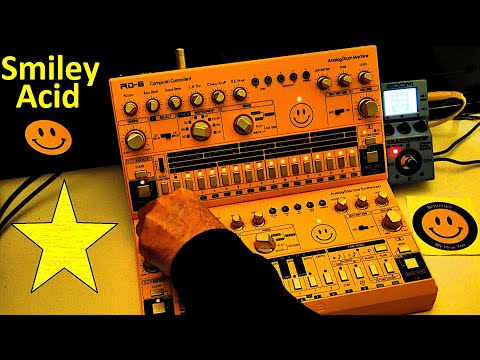 Smiley Acid - TD3 Behringer TD-3 Bass Line Synth - RD6 Drum
