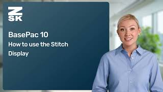 BasePac 10 How to use the Stitch Display