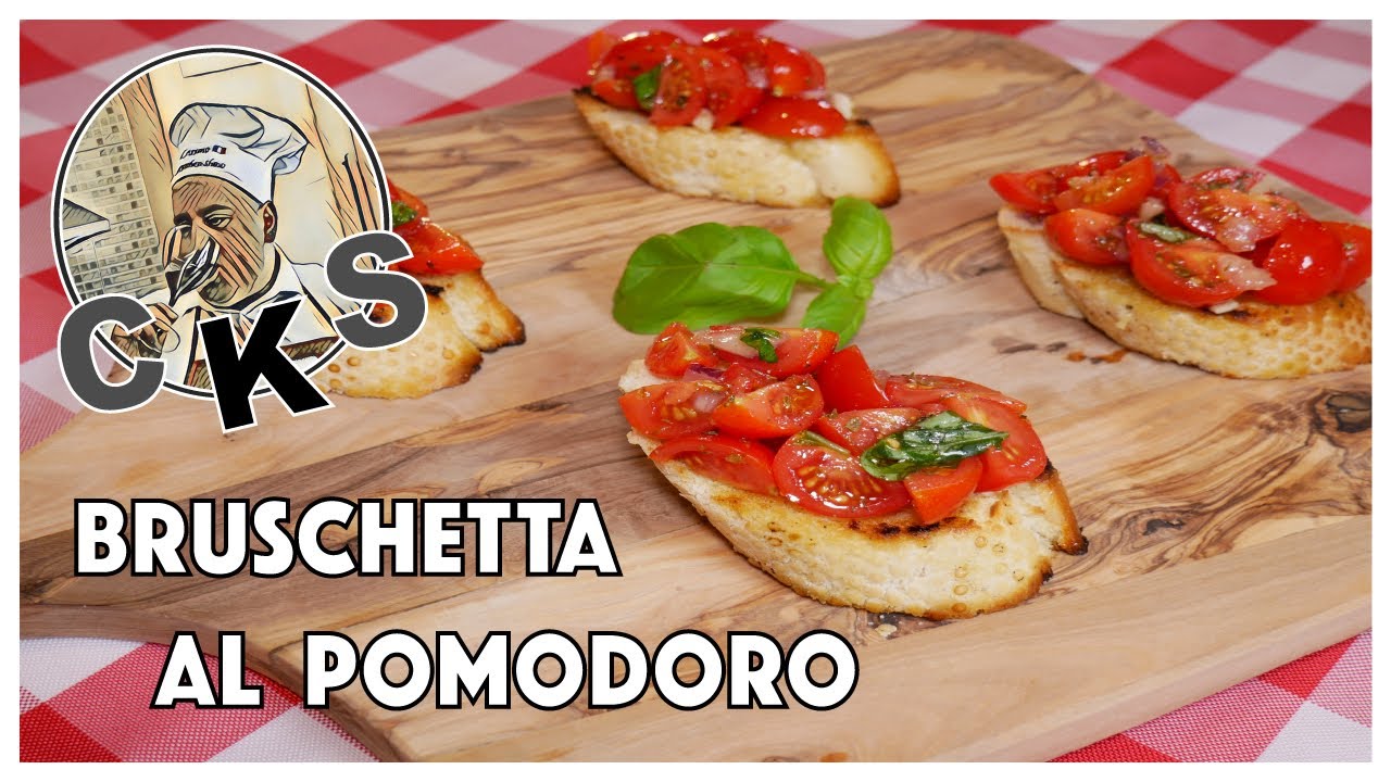 How to Make Italian BRUSCHETTA with TOMATO - Easy Appetizer - YouTube