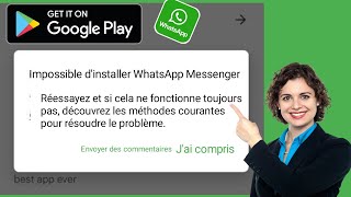 Comment Réparer Lerreur Impossible Dinstaller Whatsapp Messenger Sur Google Play Store 2024