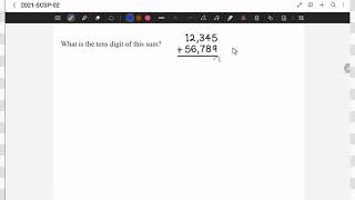 2021 Mathcounts School Level Sprint Round Question 02 Follow Hudson