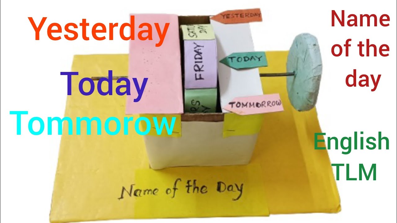 How to learn yesterday, today and tomorrow II Names of the Day II ...